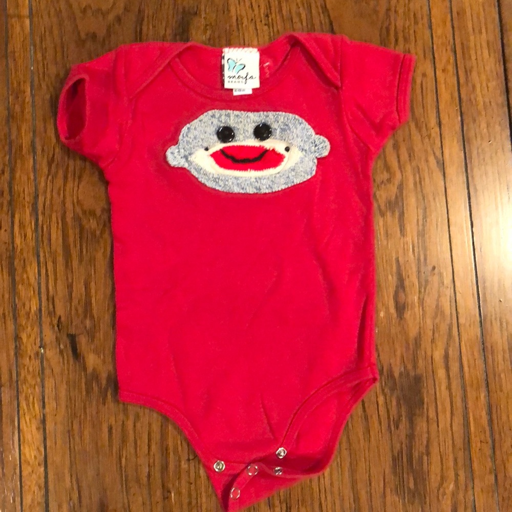 EUC Morfa Brand 6-12M Monkey Onesie